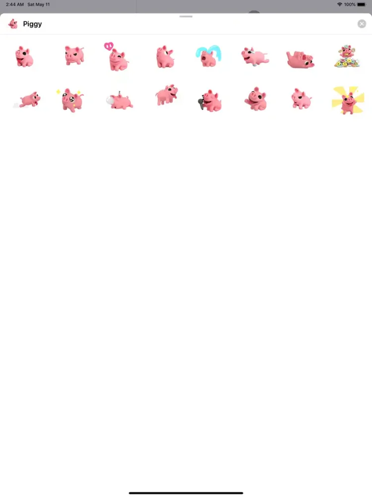 Piggy Bang Cutest Sticker Pack iPad  스크린샷