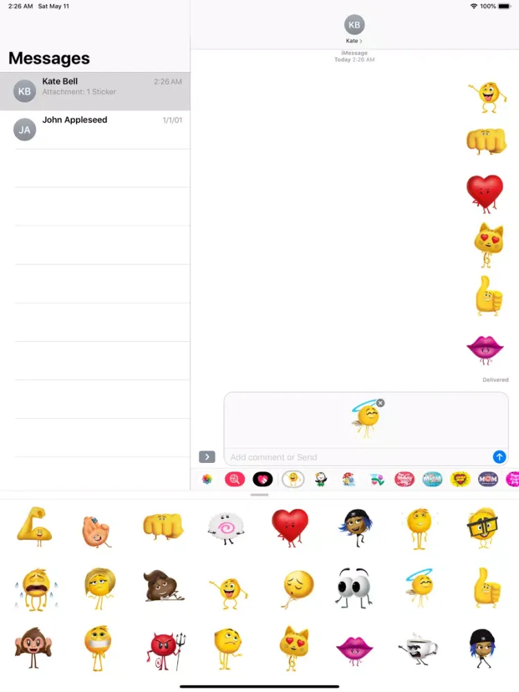 Naughty & Funny Emojis Sticker iPad  스크린샷