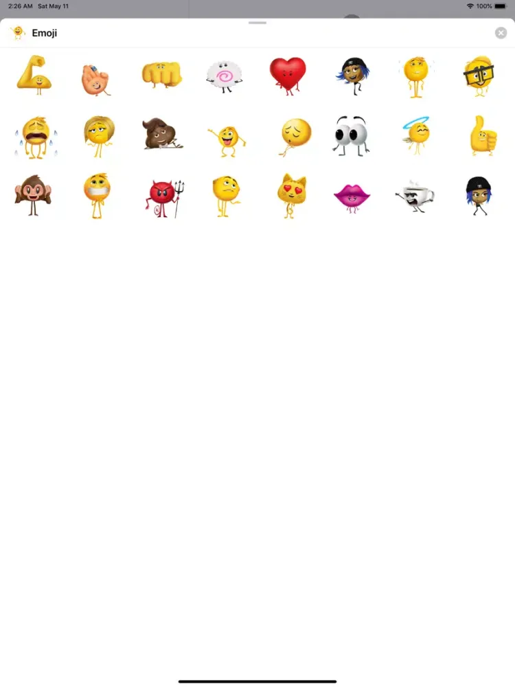 Naughty & Funny Emojis Sticker iPad  스크린샷