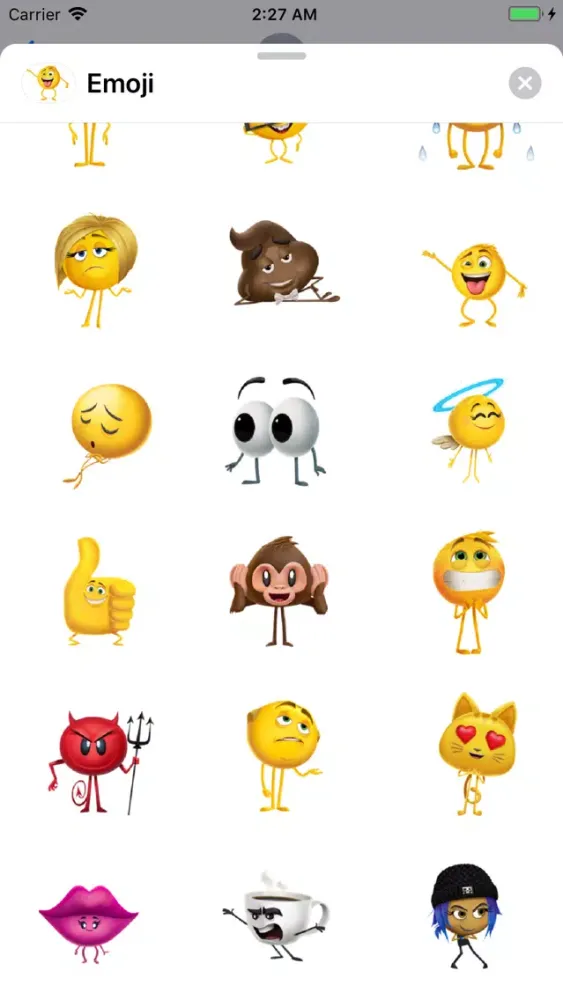 Naughty & Funny Emojis Sticker 스크린샷