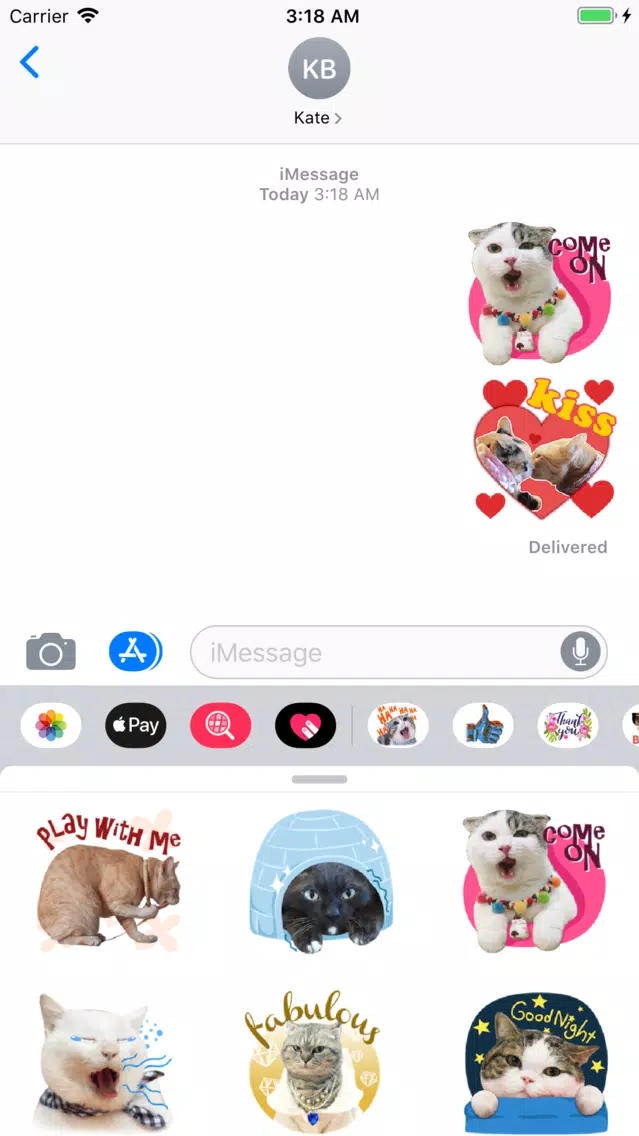 World's Cutest Cat Sticker Emo स्क्रीनशॉट