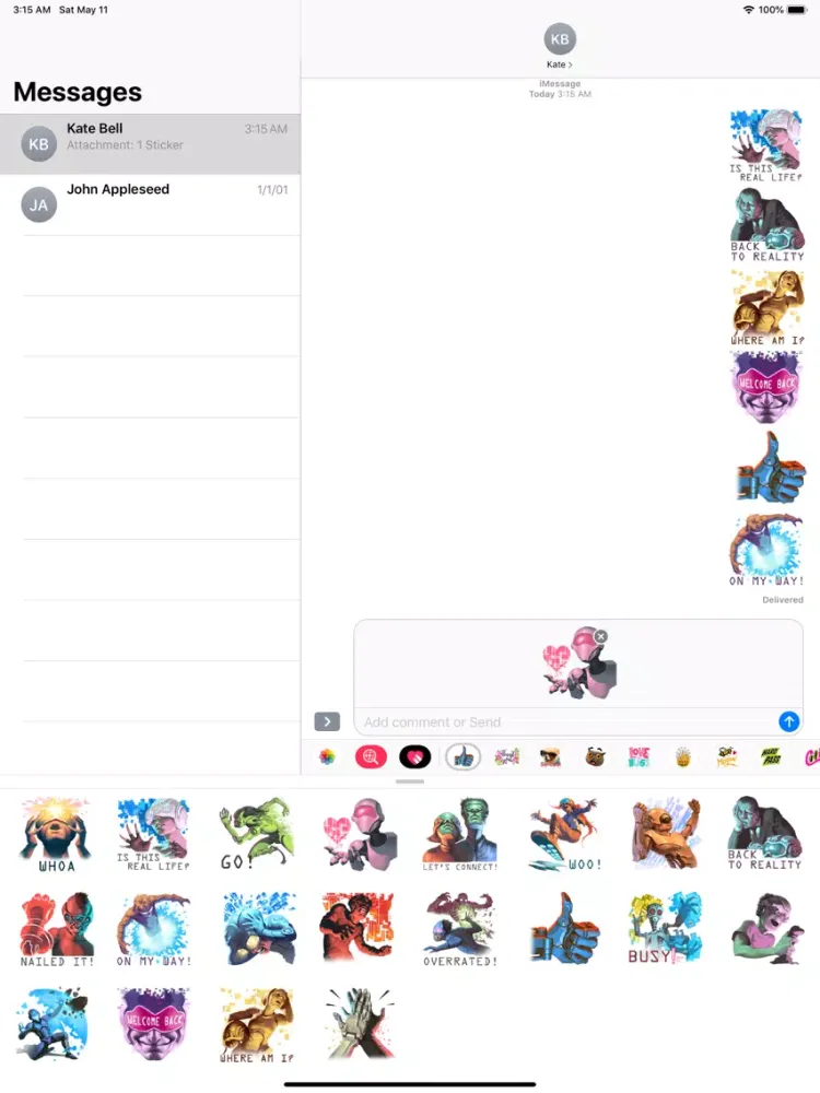 2080 Future World Sticker Pack iPad  Screenshots