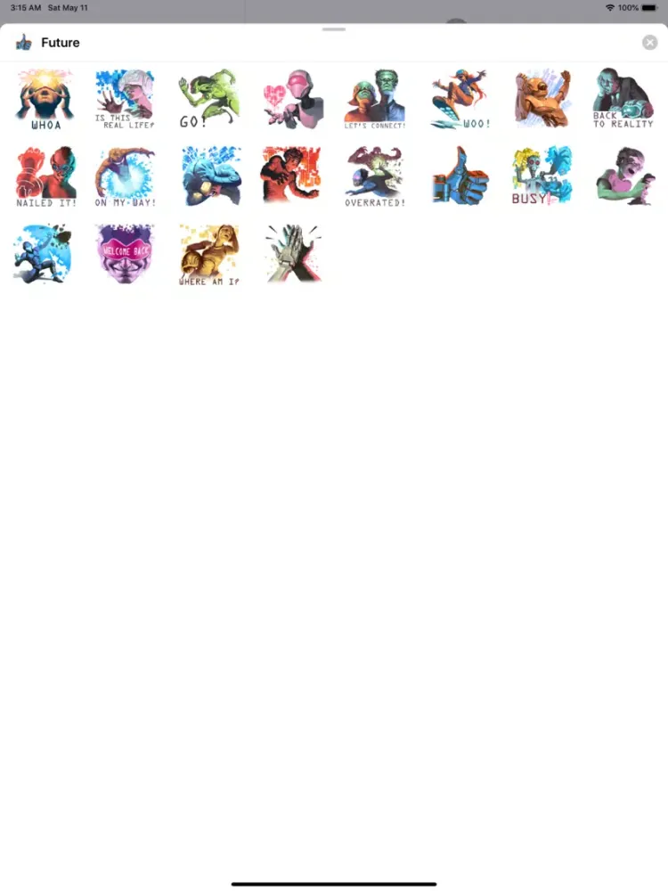 2080 Future World Sticker Pack iPad  Screenshots