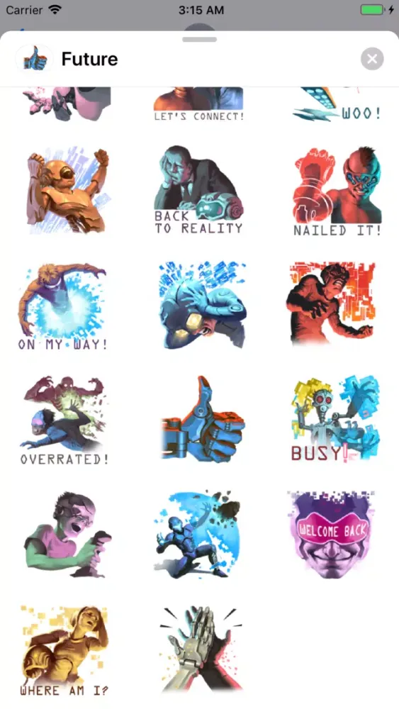 2080 Future World Sticker Pack Screenshots