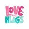 Love & Hugs Adorable Sticker
