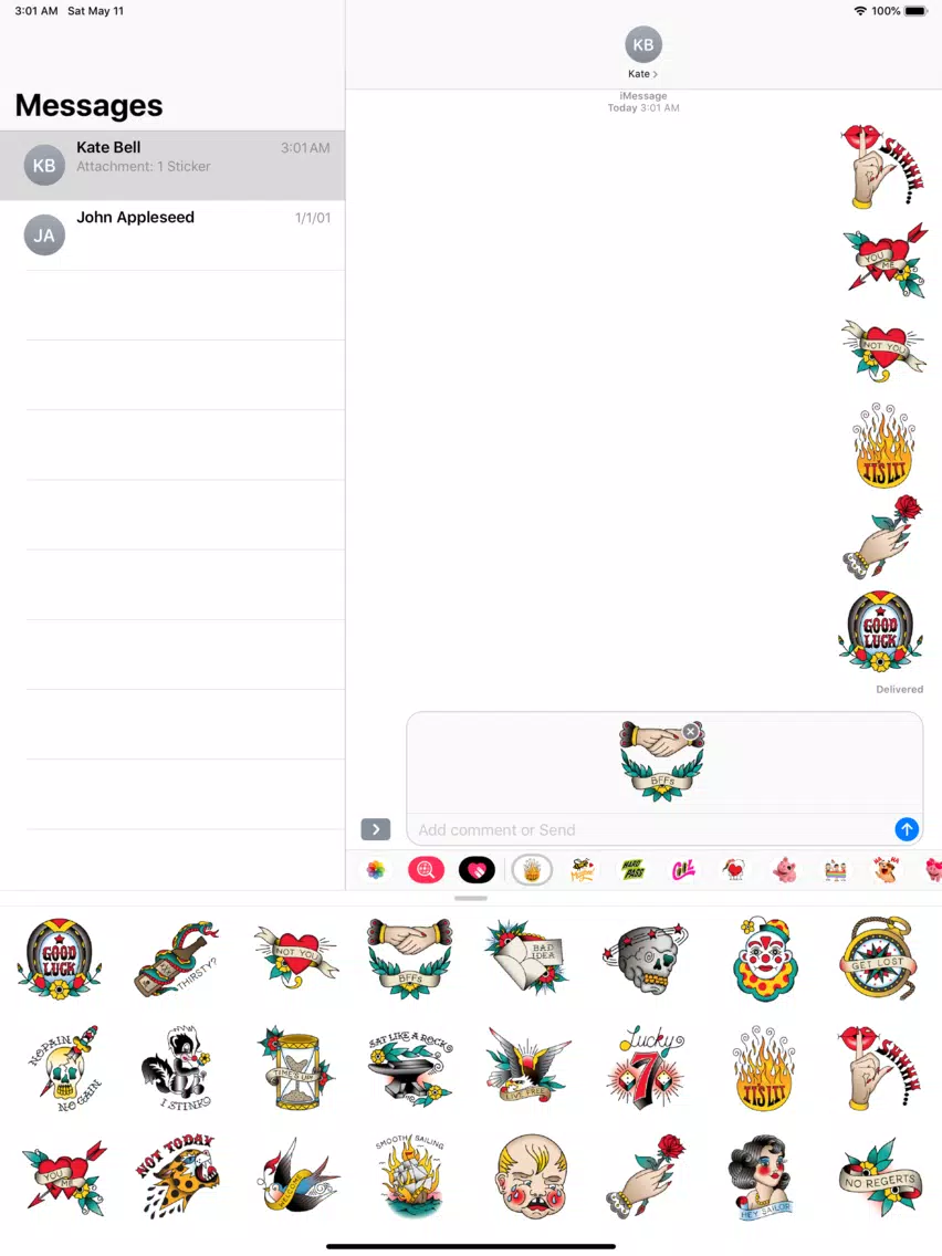Capturas de pantalla de It's Lit Trending Sticker Pack iPad 