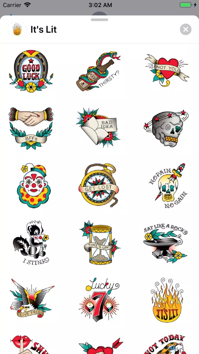 Capturas de pantalla de It's Lit Trending Sticker Pack
