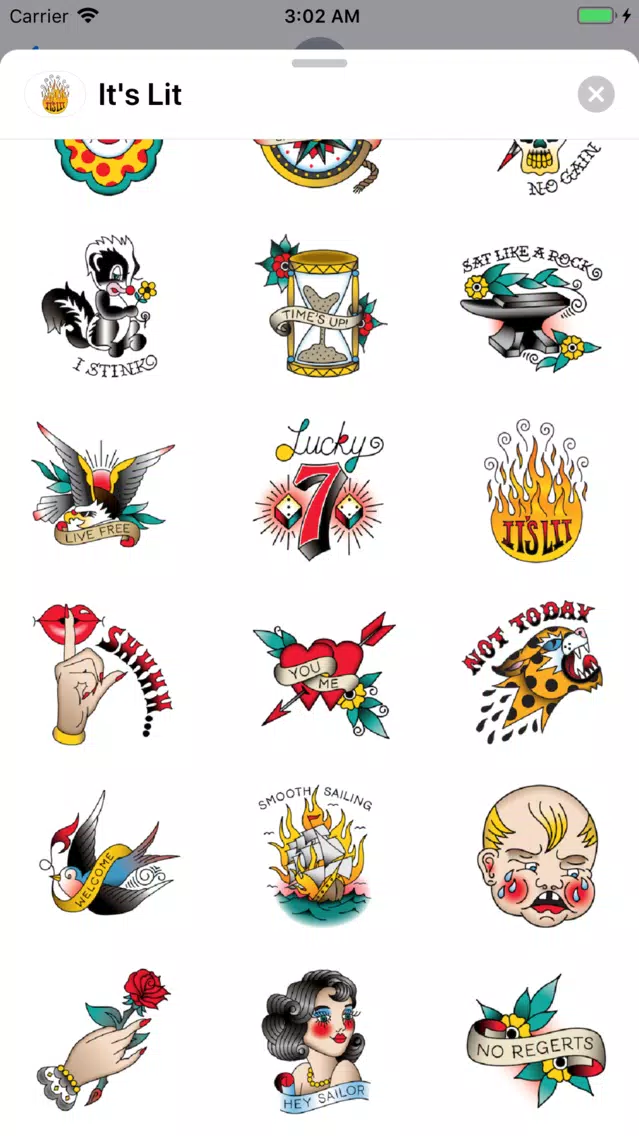 Capturas de pantalla de It's Lit Trending Sticker Pack