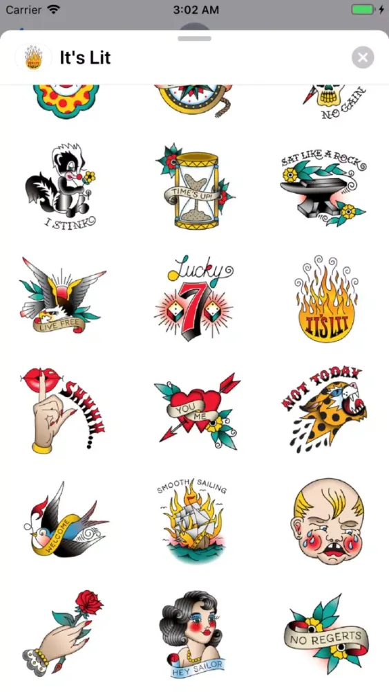 Screenshot di It's Lit Trending Sticker Pack