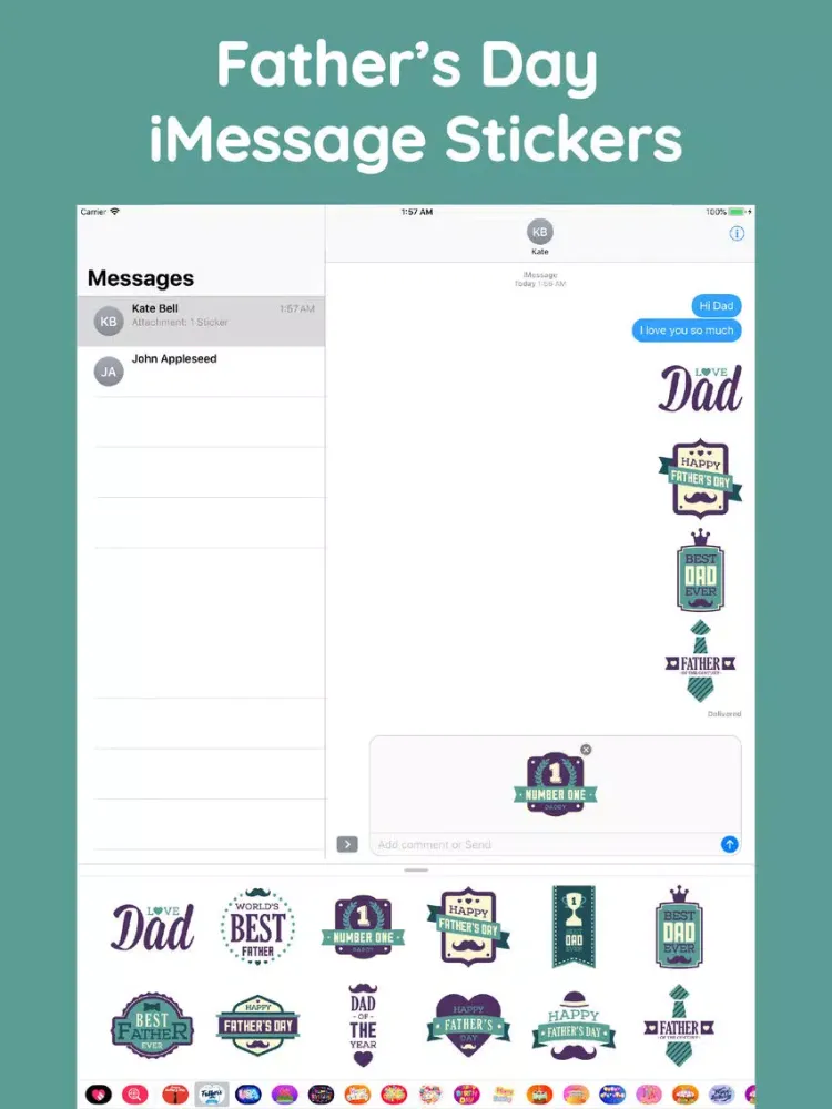 Happy Father's Day Funny Cards iPad  スクリーンショット