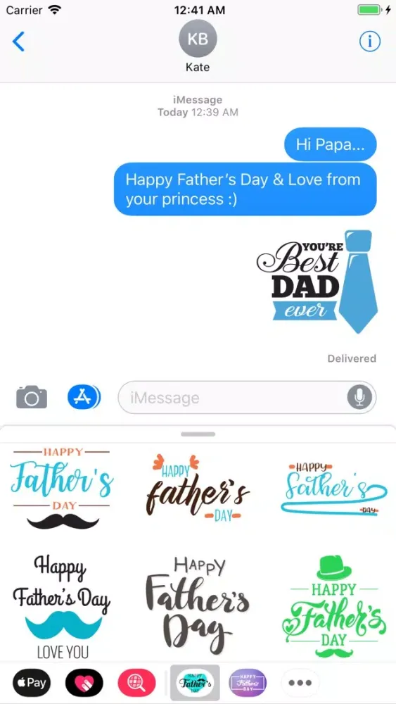 Father's Day Sticker Pack App应用截图