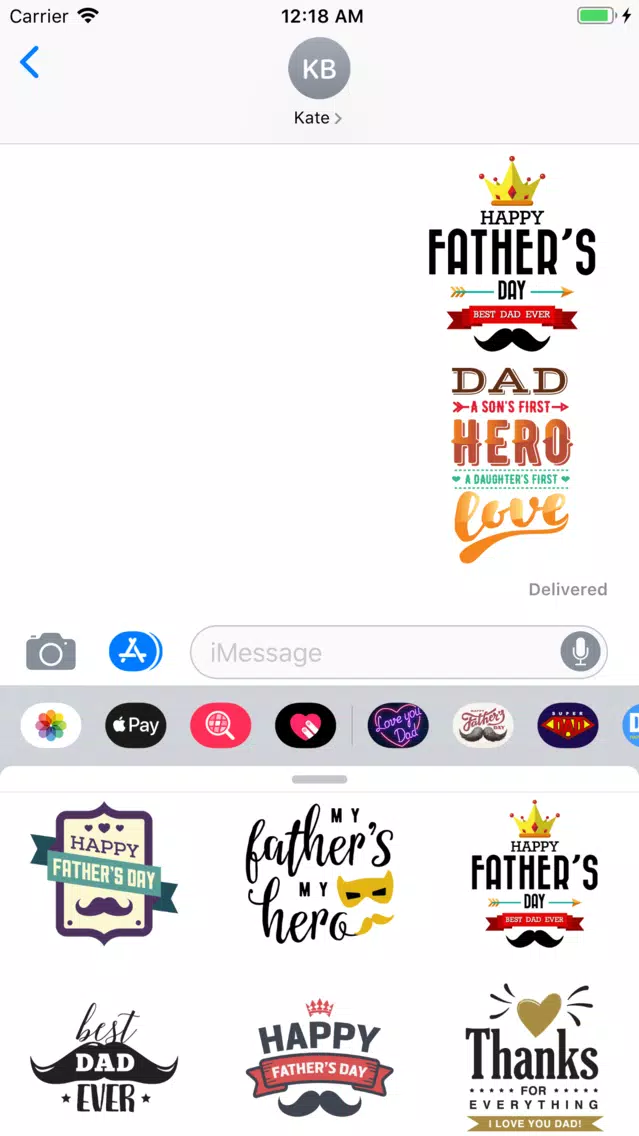 Best Father's Day Stickers Emo Ekran Görüntüleri