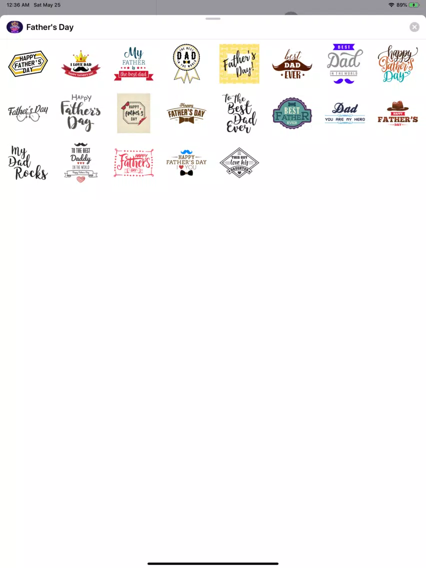 Happy Father's Day Cards App iPad 应用截图