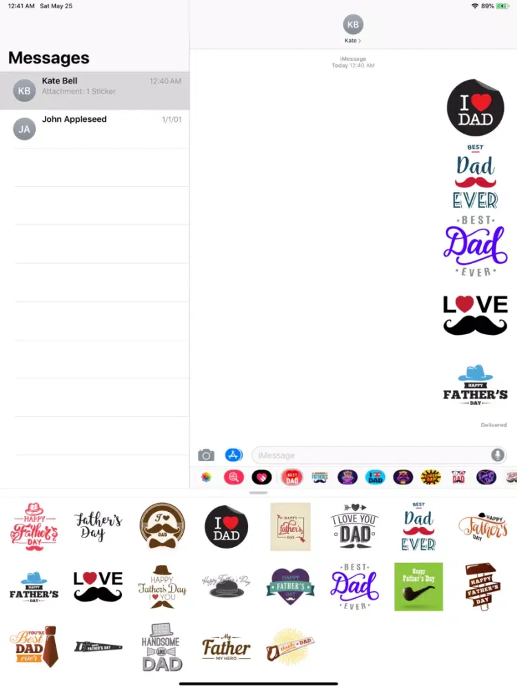 Happy Fathers Day Cards Pack iPad 應用截圖