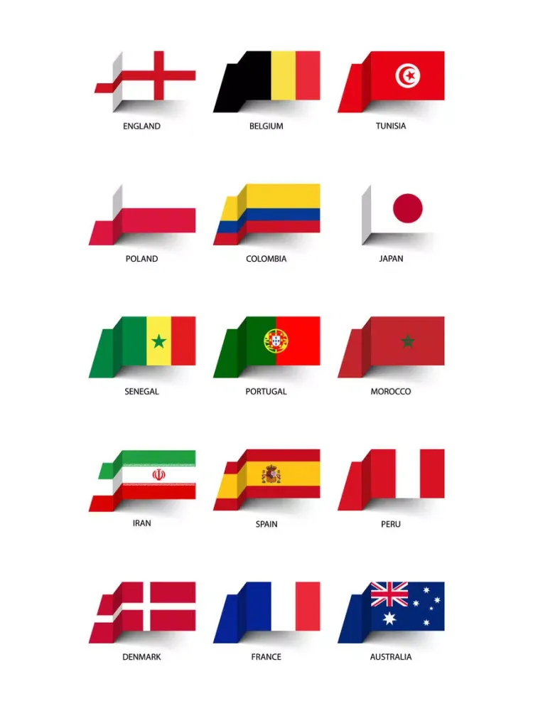 Capturas de tela do World Soccer Team Flags 2018 iPad 