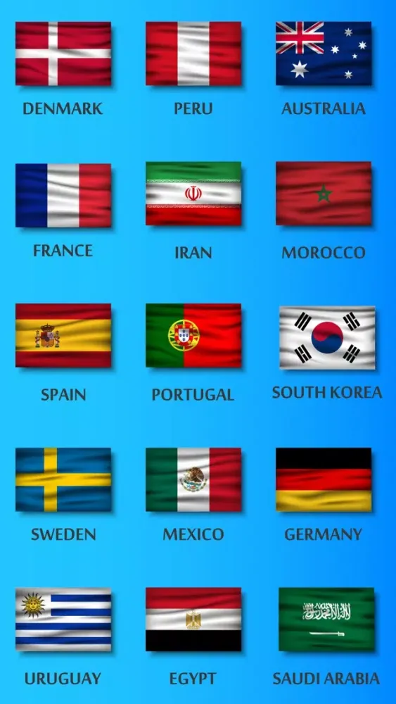 World Soccer 2018 Team Flags Screenshots