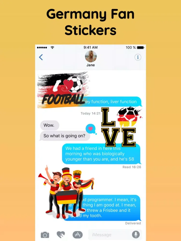 Captures d'écran de Germany Football Fans Stickers iPad 