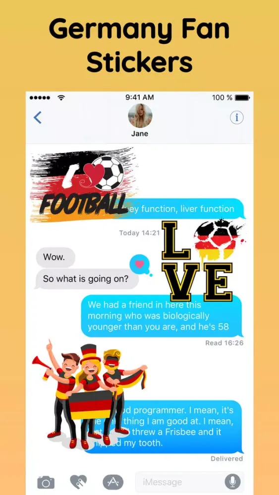 Captures d'écran de Germany Football Fans Stickers