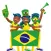 Brazil Football Fan's Stickers