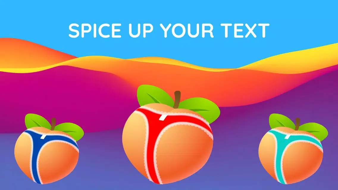 Animated Naughty Peach GIF App Screenshots