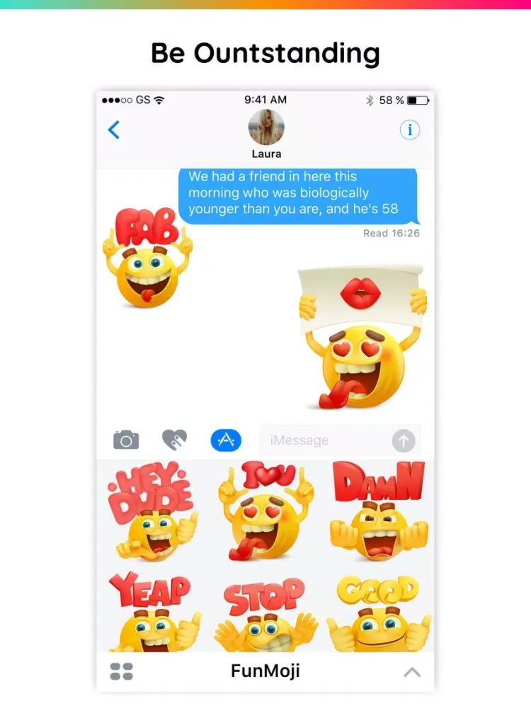 FunMoji 3D Emoji Text Stickers iPad  سکرین شاٹس
