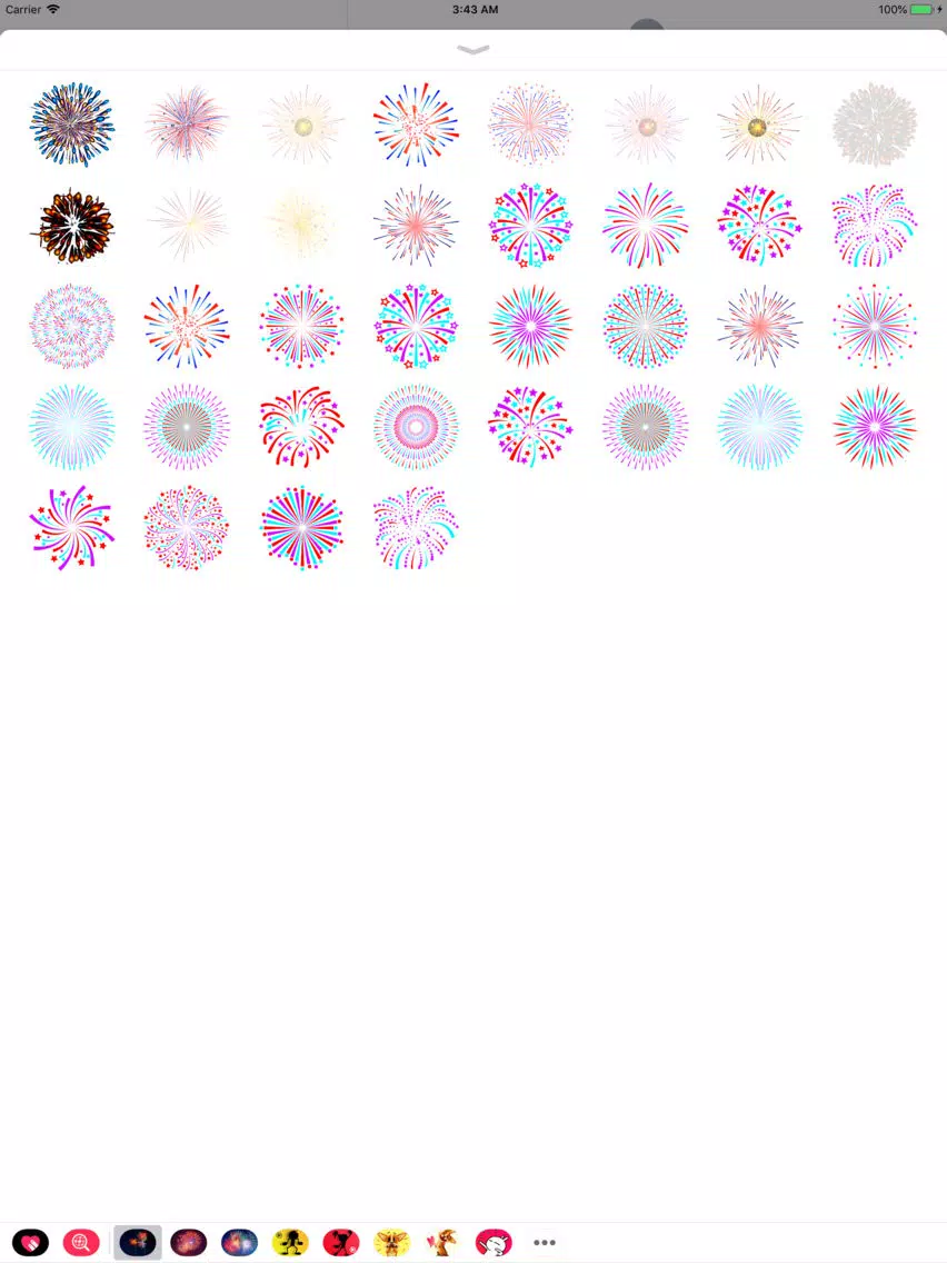 Animated Fireworks Festive App iPad  سکرین شاٹس