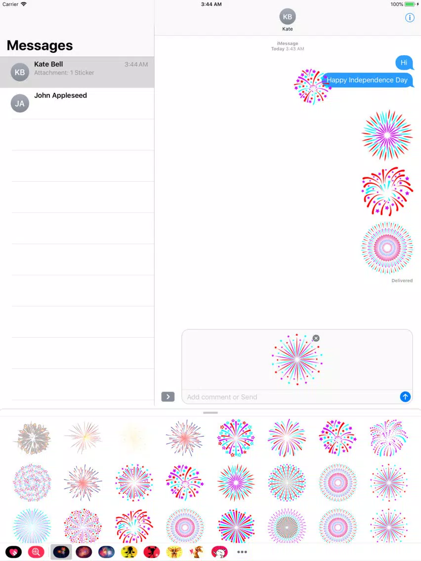 Animated Fireworks Festive App iPad  سکرین شاٹس