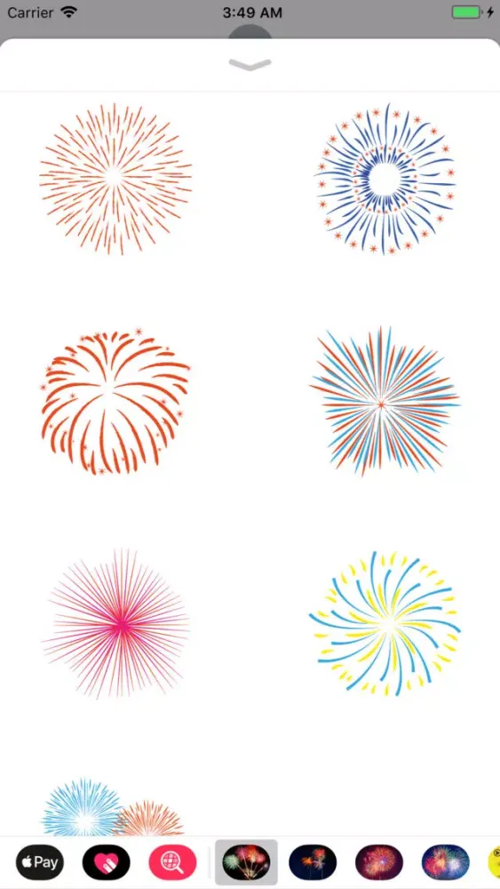 Animated Fireworks for Texting スクリーンショット
