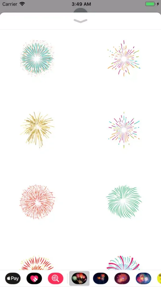Animated Fireworks for Texting スクリーンショット