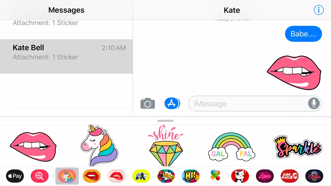 ภาพหน้าจอของ Cute Girly Stickers Style App