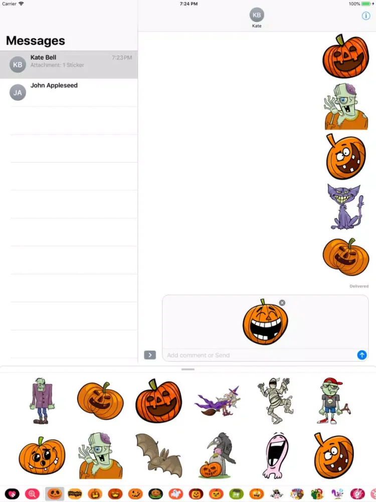 Ảnh chụp màn hình của Happy Halloween Frightful Emo iPad 