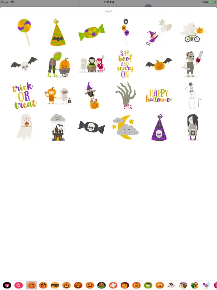 Tangkapan skrin Happy Halloween Wicked Sticker iPad 