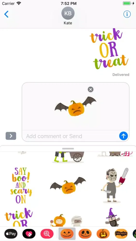 Tangkapan skrin Happy Halloween Wicked Sticker