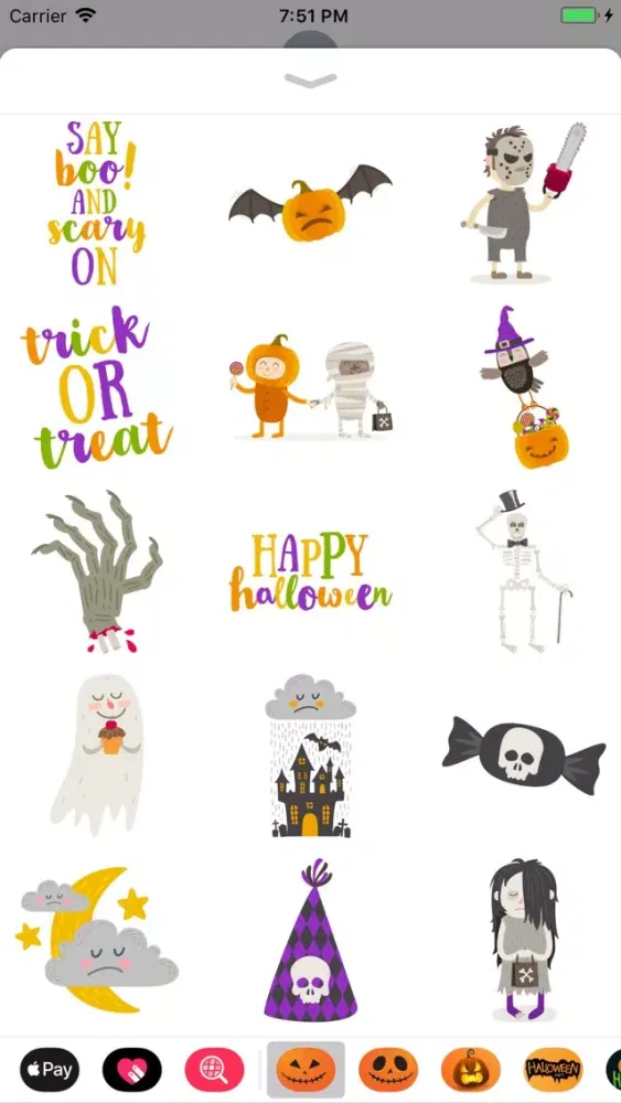 Tangkapan skrin Happy Halloween Wicked Sticker