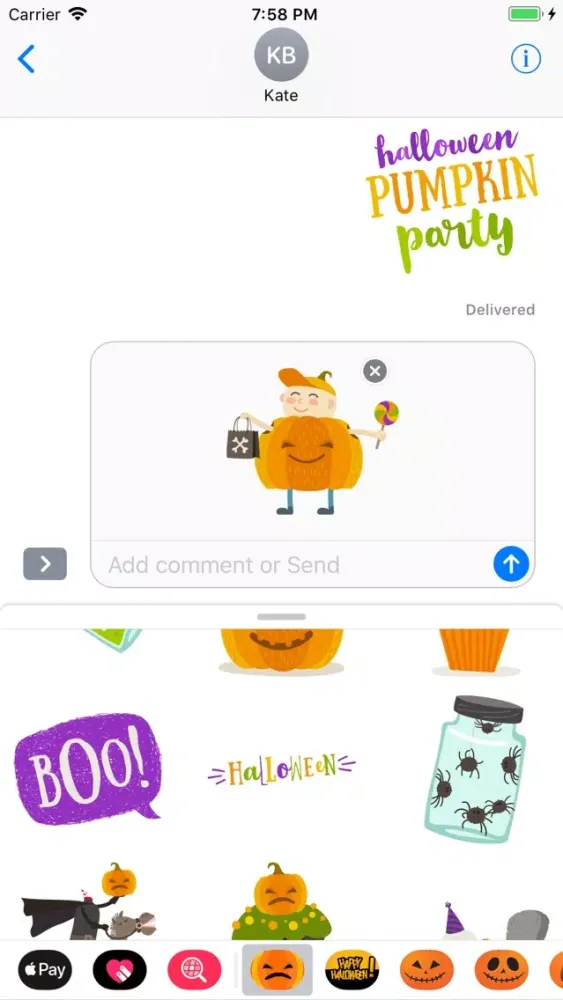 Captures d'écran de Happy Halloween Bloody Sticker