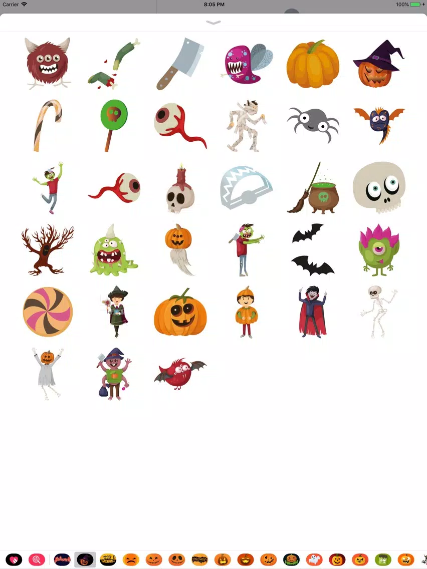 Happy Halloween Evil Sticker iPad  Screenshots
