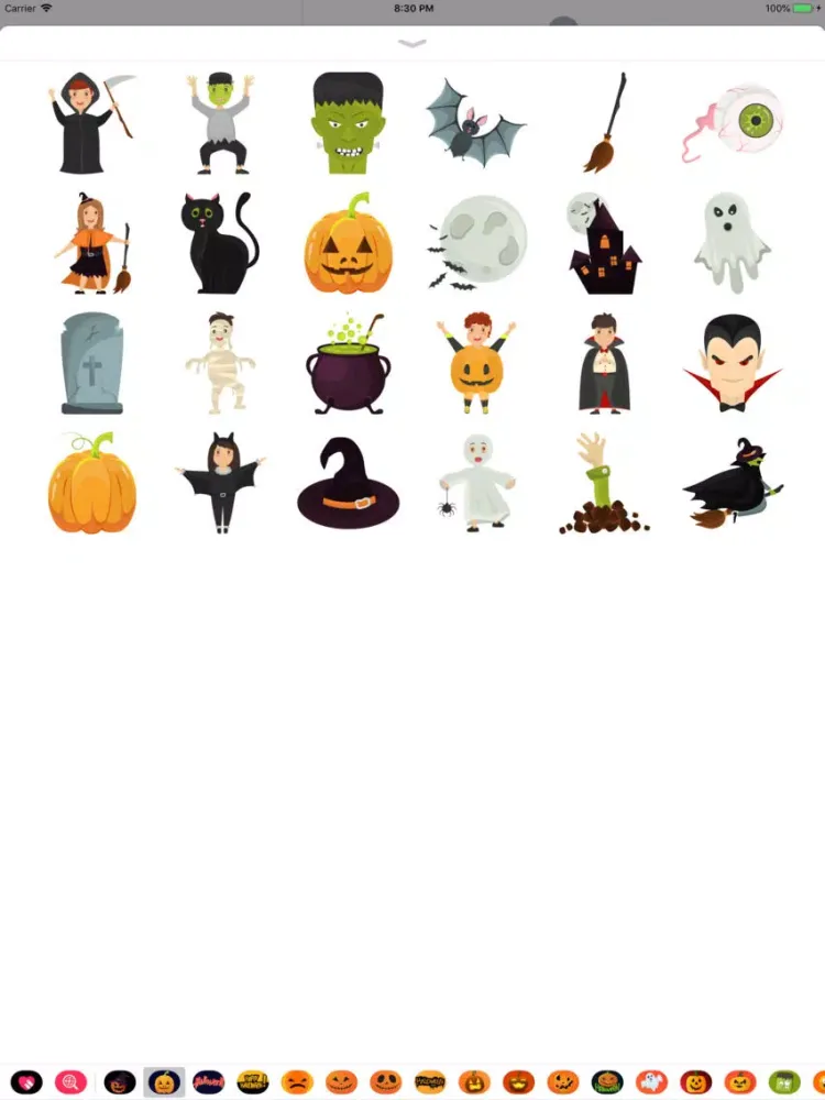 صور Happy Halloween Spooked Emoji iPad 