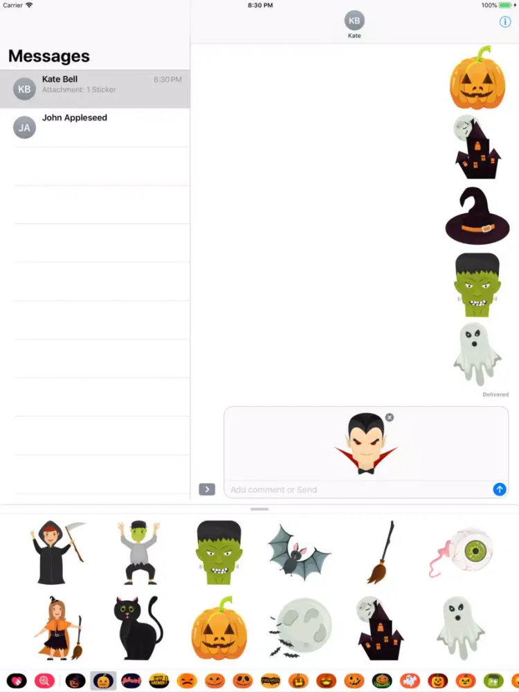 صور Happy Halloween Spooked Emoji iPad 