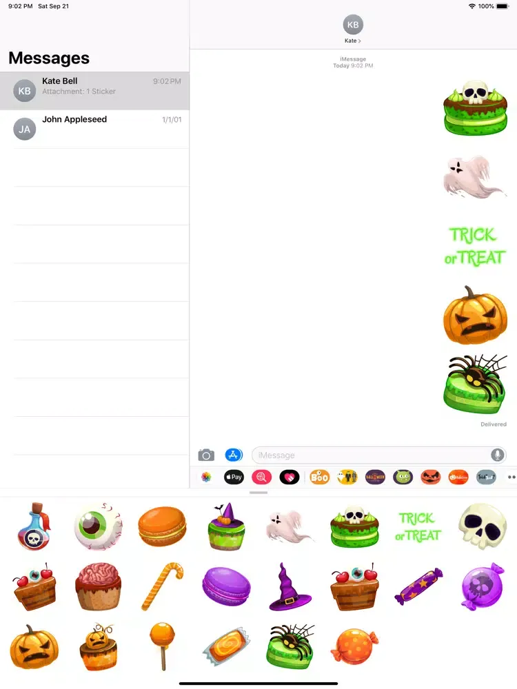 Happy Halloween Boo Sticker · iPad  Screenshots