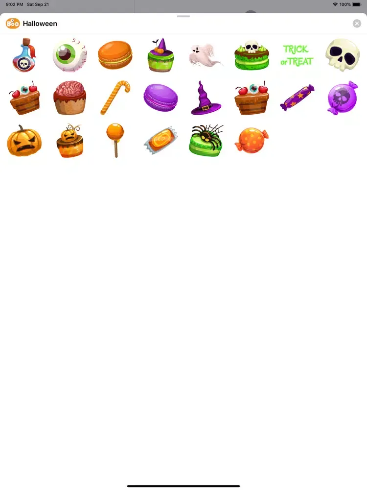 Happy Halloween Boo Sticker · iPad  Screenshots