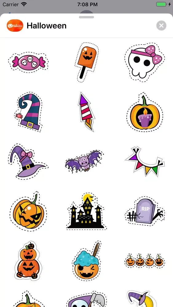 Halloween Stickers & Pumpkins Screenshots