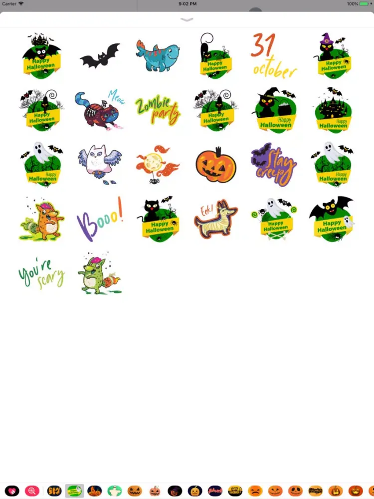 Zrzuty ekranu Happy Halloween Dreadful Emoji iPad 