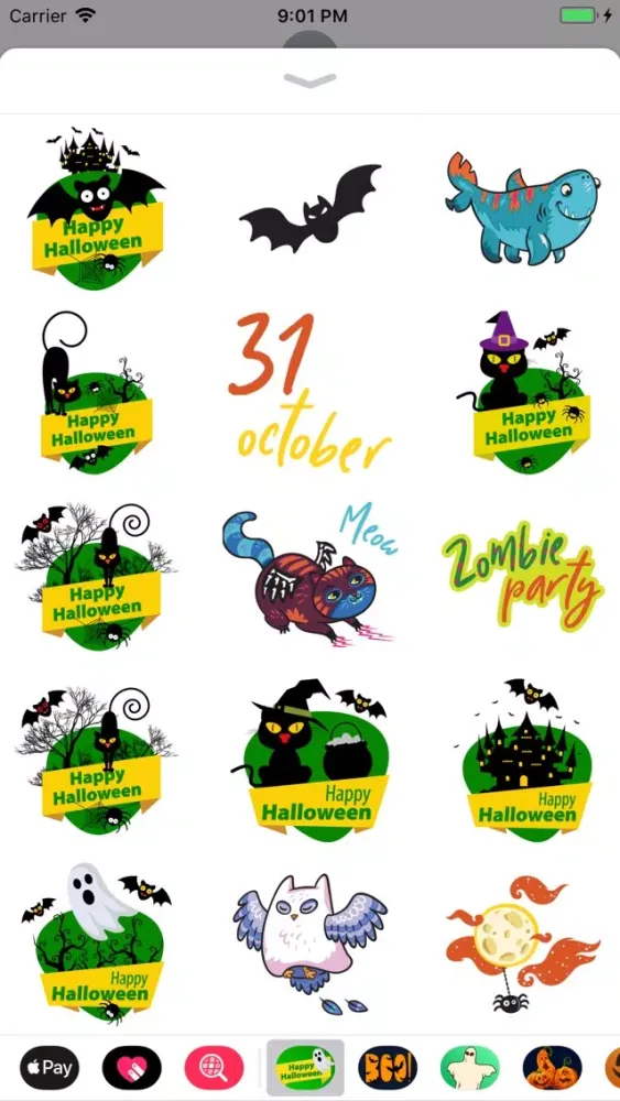 Zrzuty ekranu Happy Halloween Dreadful Emoji