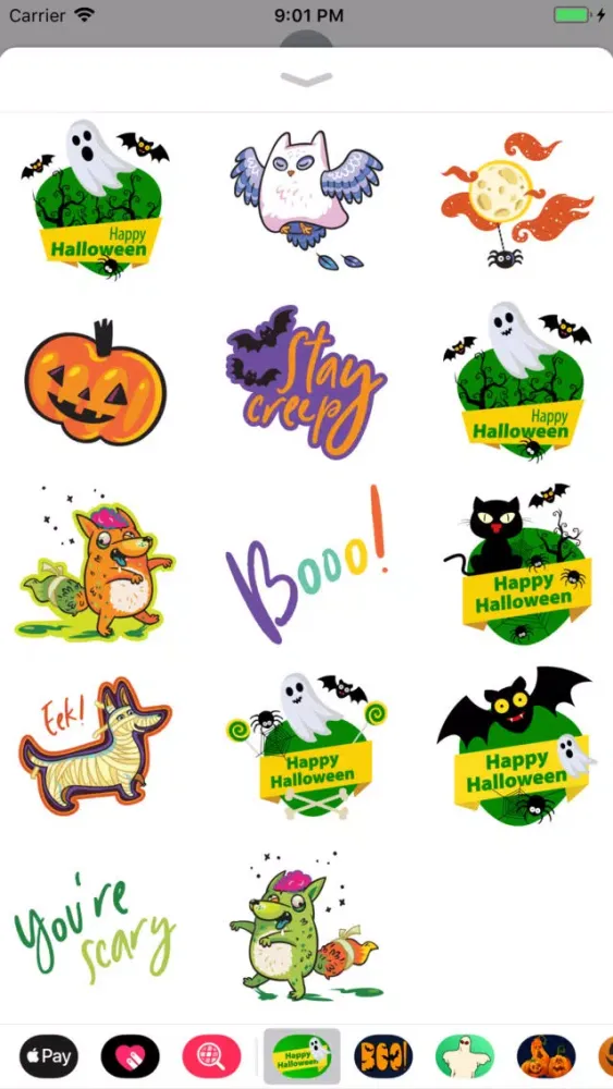 Zrzuty ekranu Happy Halloween Dreadful Emoji