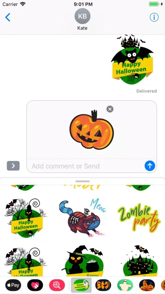 Zrzuty ekranu Happy Halloween Dreadful Emoji