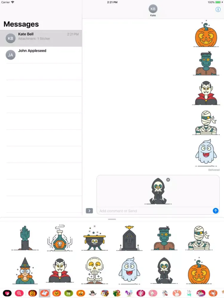 Happy Halloween Ghostly Emojis iPad  Ekran Görüntüleri