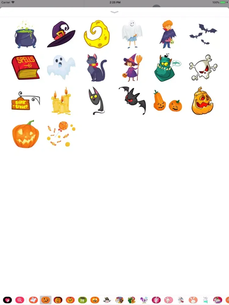 Happy Halloween Pumpkin Emotes iPad 應用截圖