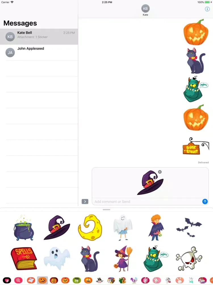 Happy Halloween Pumpkin Emotes iPad 應用截圖