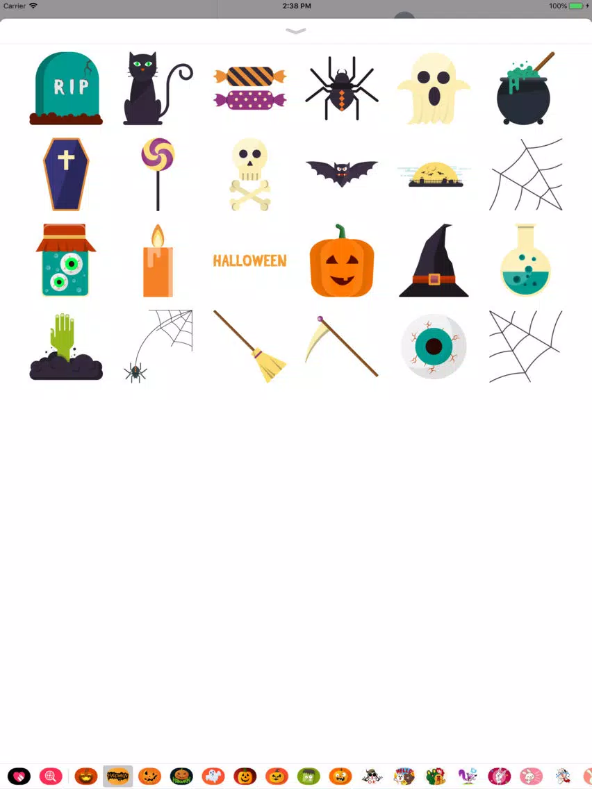 Happy Halloween Crawly Sticker iPad  스크린샷