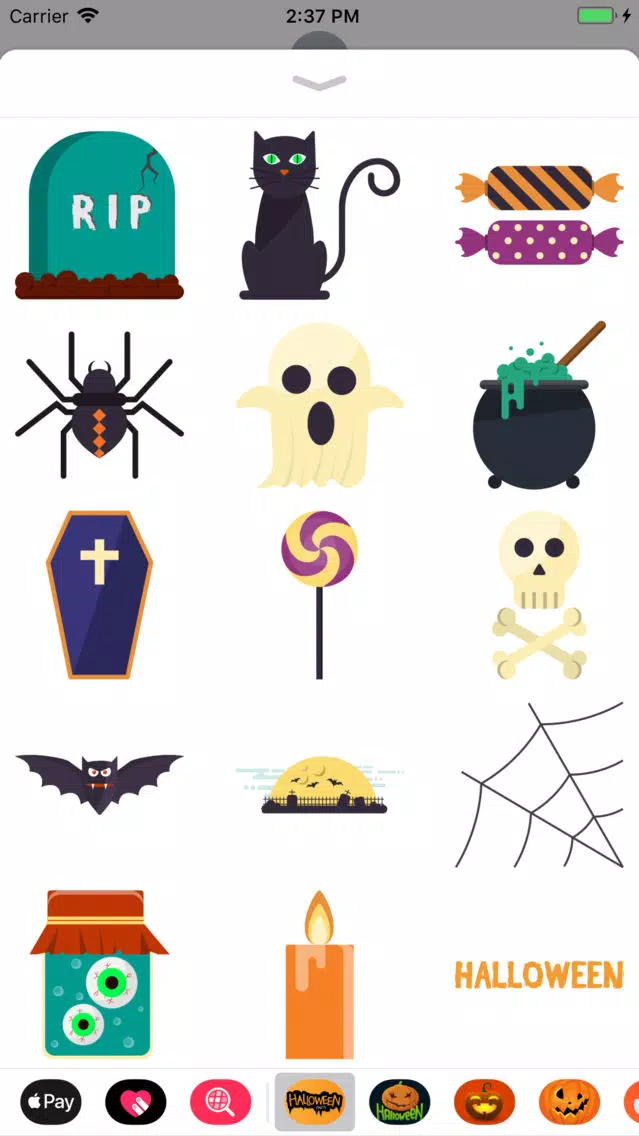 Happy Halloween Crawly Sticker 스크린샷